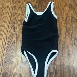 LainSnow Black and White Swimsuit